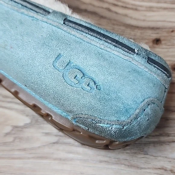Ugg Dakota Atlantic Slippers Australia Womens Loafer  Aqua Teal Moccasin - Picture 12 of 16